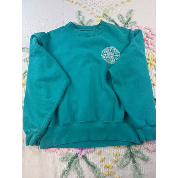 Pacific & Co. Tops - Pacific & Co Pensacola Beach Florida Compass Sweatshirt Teal Small‎